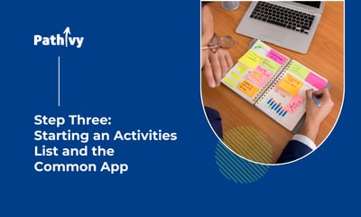 Step Three: Starting an Activities List and the Common App